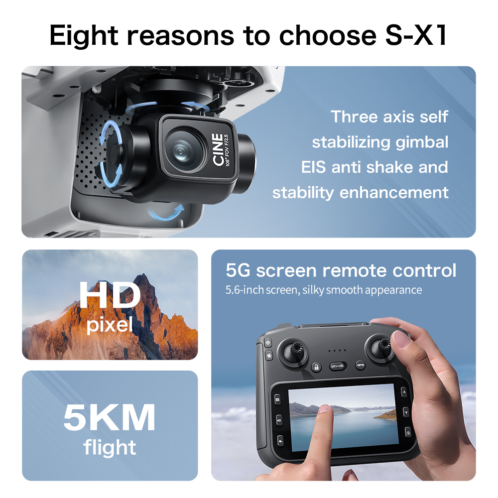 Drone GPS S-X1 MAX con giunto  - Drone Surveying recensione e prezzo